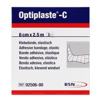 Optiplaste-C (ex-élastoplast) 6 cm x 2,5 mètres Couleur chair : Bandage coton élastique adhésif
